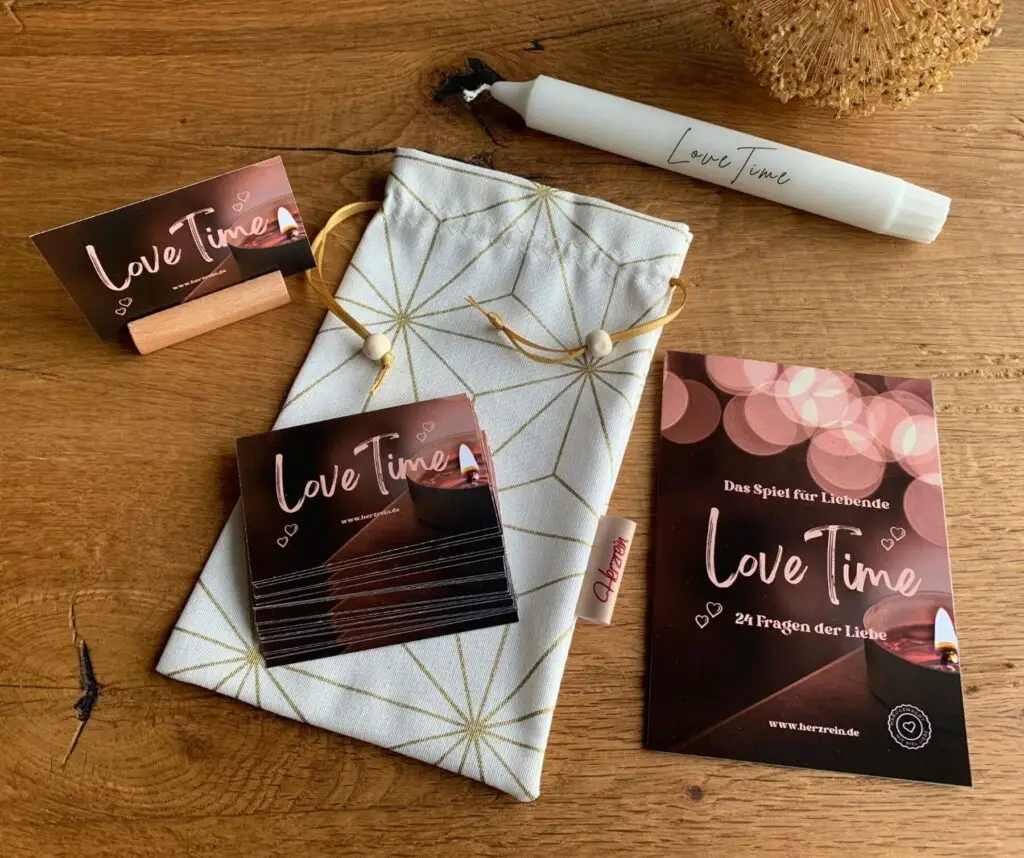 Lovetime Kartenspiel für Verliebte Spiel Kartenset