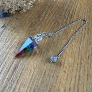 7 chakren pendel naturstein glatt