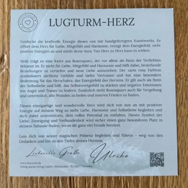 Lugturm-Herz-Beschreibung