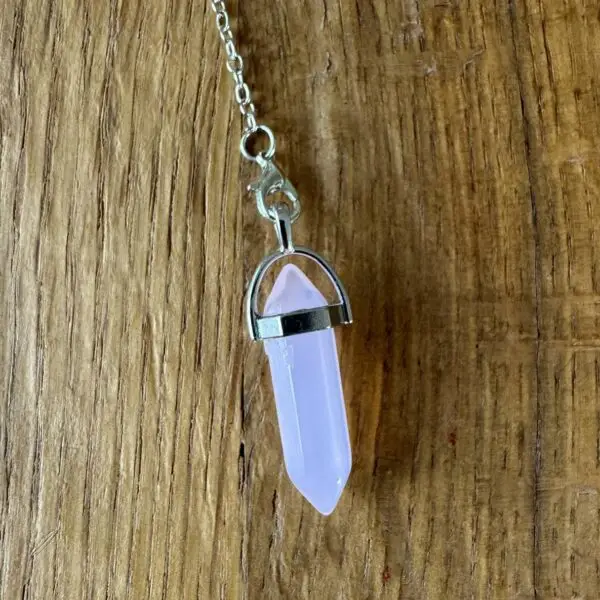 Pendel-Rosenquarz-Geschenk