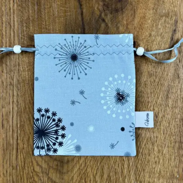 Stoffsäckchen-Pusteblume-Geschenkverpackung