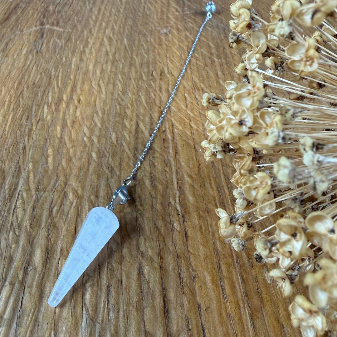 bergkristall pendel naturstein herzrein