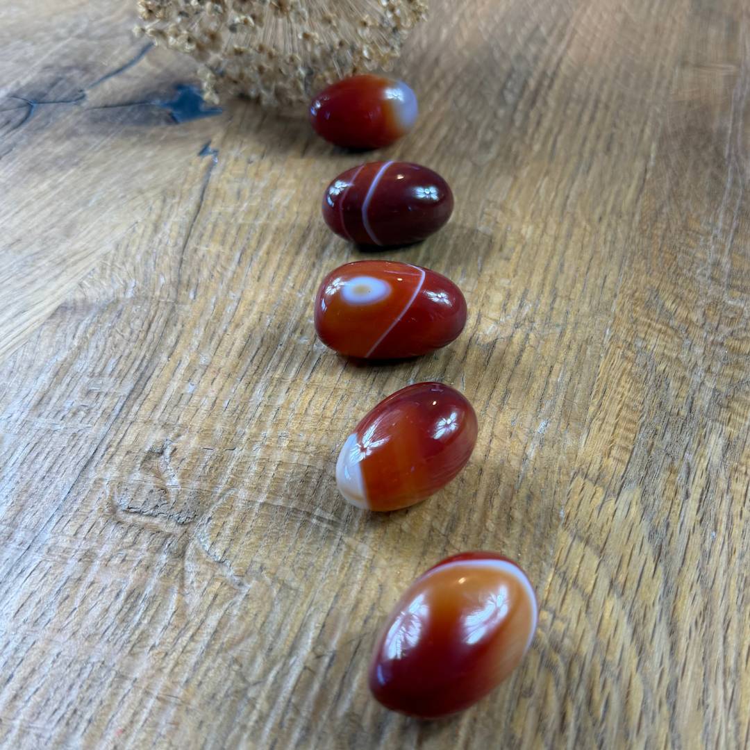 heilstein karneol braun orange naturstein poliert