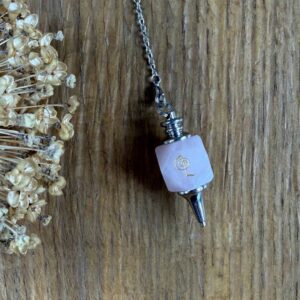 pendel cho ku rei-rosenquarz naturstein herzrein