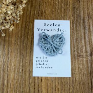 Detailansicht der Herzreinkarte Seelenverwandter im Visitenkartenformat